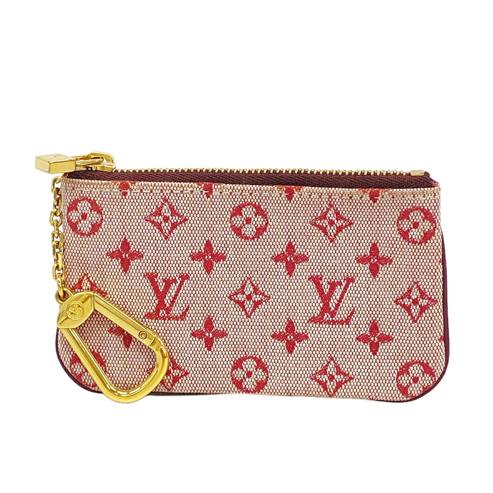 Louis Vuitton Monogram Mini Lin Pochette Clé M92238 Cerise Women's Wallet/Coi...